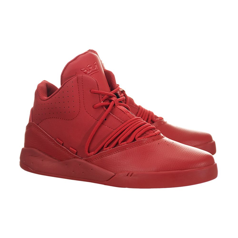 Baskets Supra Estaban Rouge Red/Red-Red Homme | WCJ-65625993